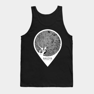 Nagoya, Japan City Map - Travel Pin Tank Top